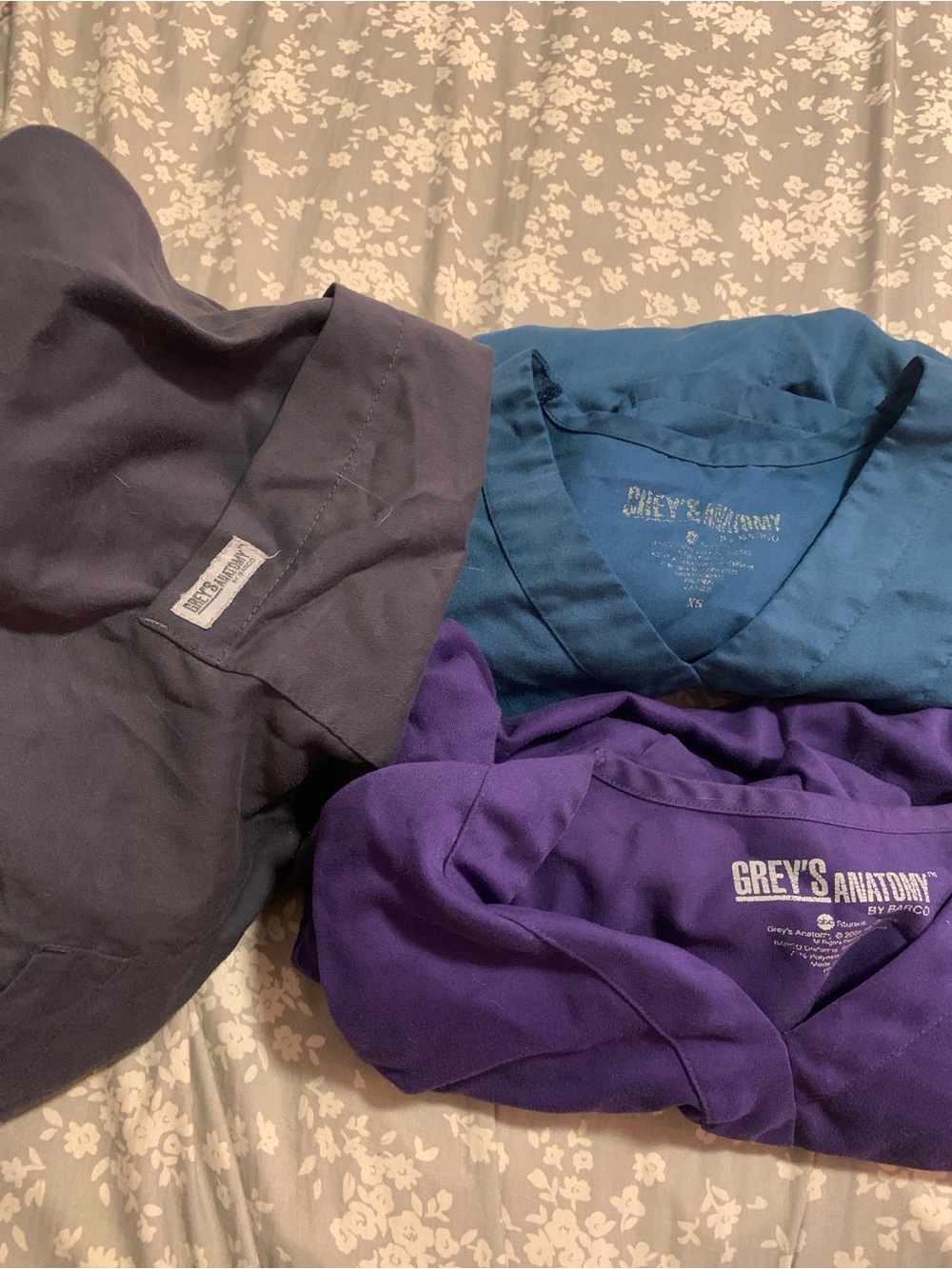 3 Greys Anatomy scrub tops